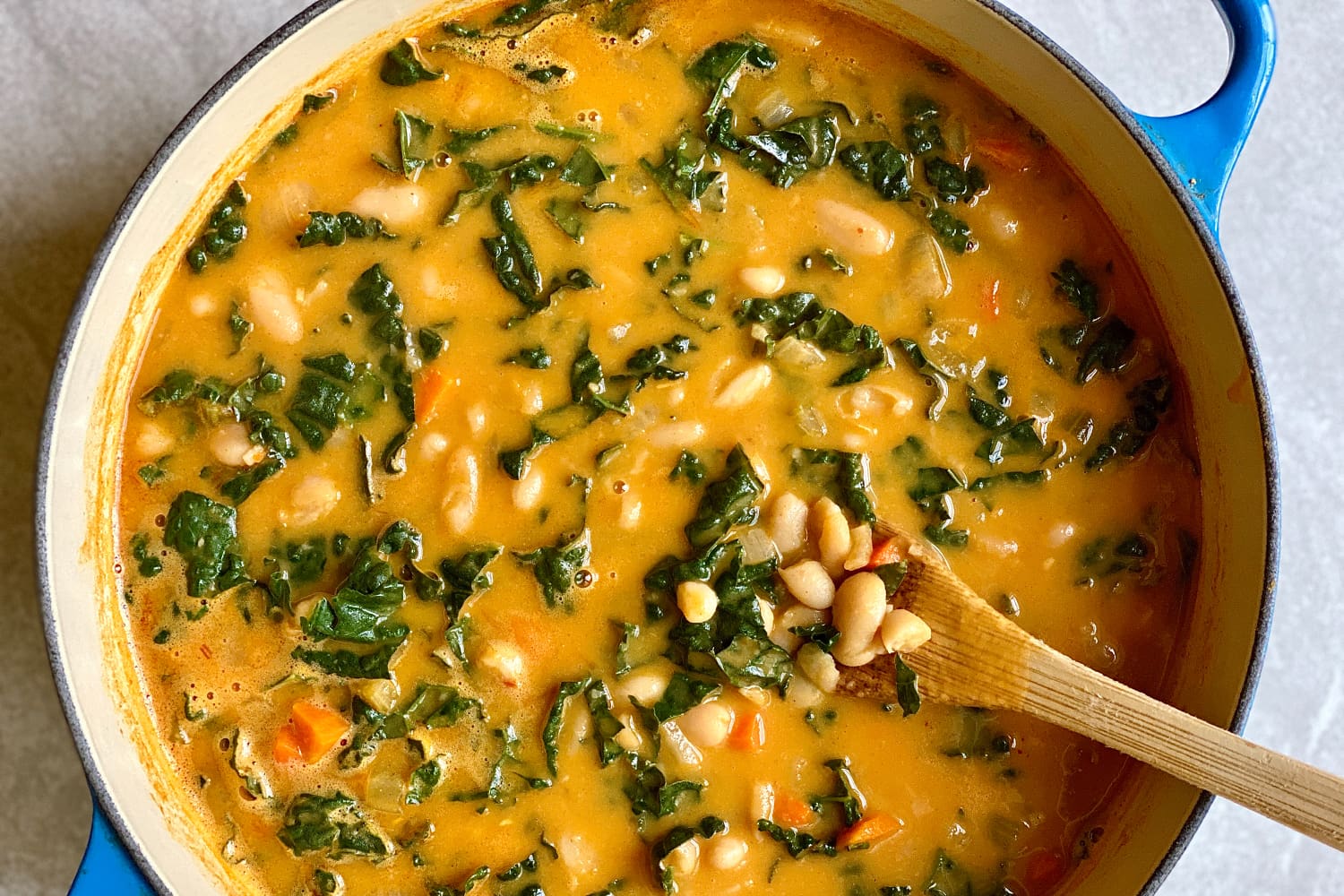 My White Bean & Kale Soup Is Irresistibly Creamy — Without a Drop of Cream