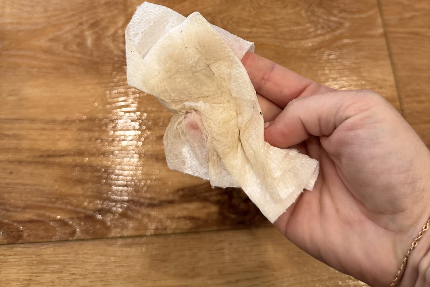 I Tried the Viral “White Towel Test” on My Kitchen Floors and (Yikes) It’s Completely Changed How I Clean