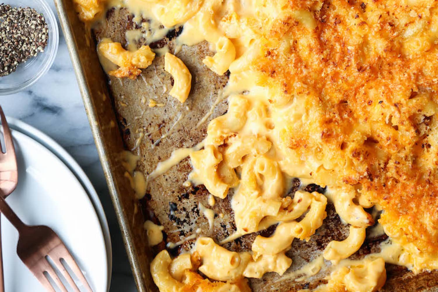 Sheet Pan Mac and Cheese Recipe - Damn Delicious | Kitchn
