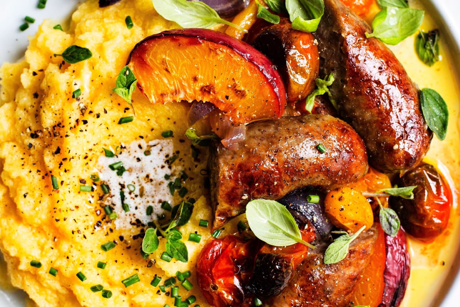 Sausage, Tomato, and Peach Supper with Spaghetti Squash The Daley