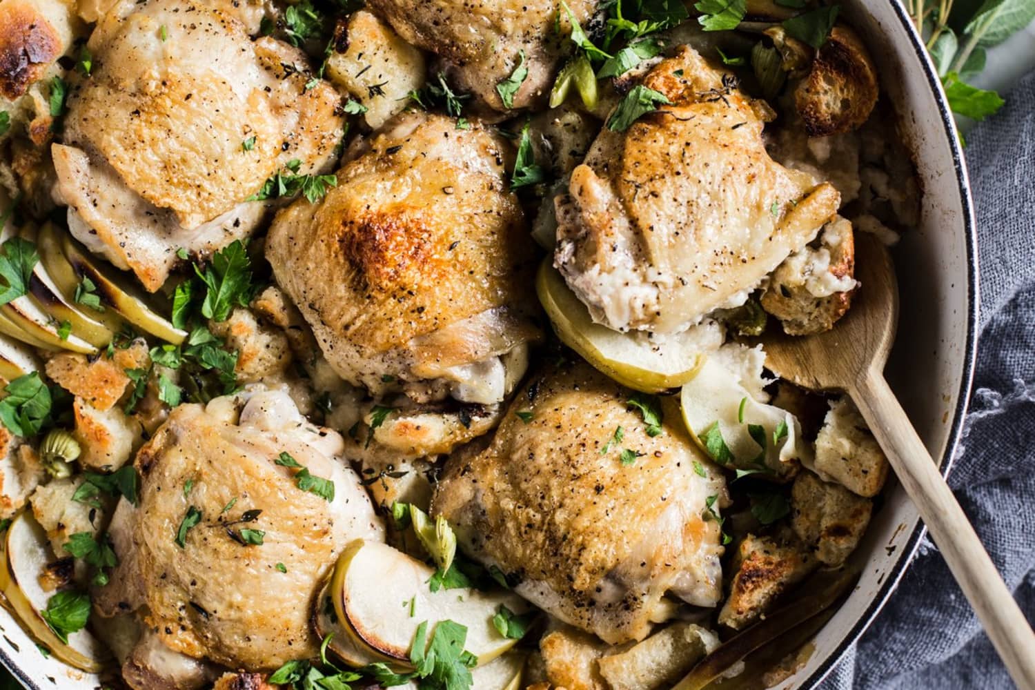 One Pot Chicken and Stuffing Recipe - The Modern Proper | The Kitchn