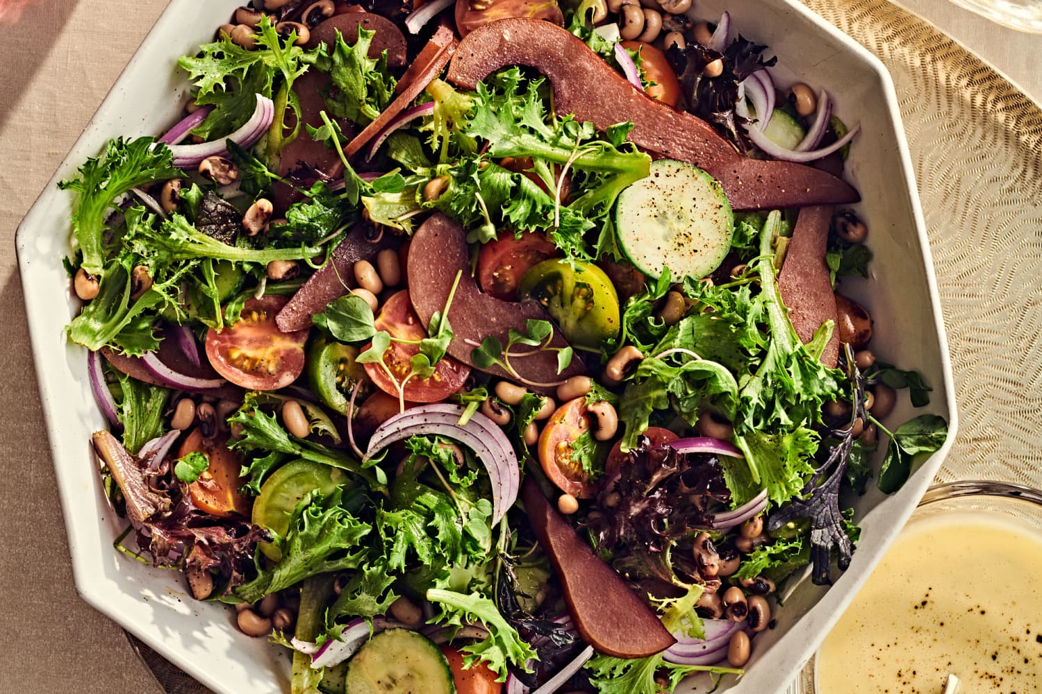 Field Greens and Poached Pear Salad Is a Thanksgiving Side That Steals the Show