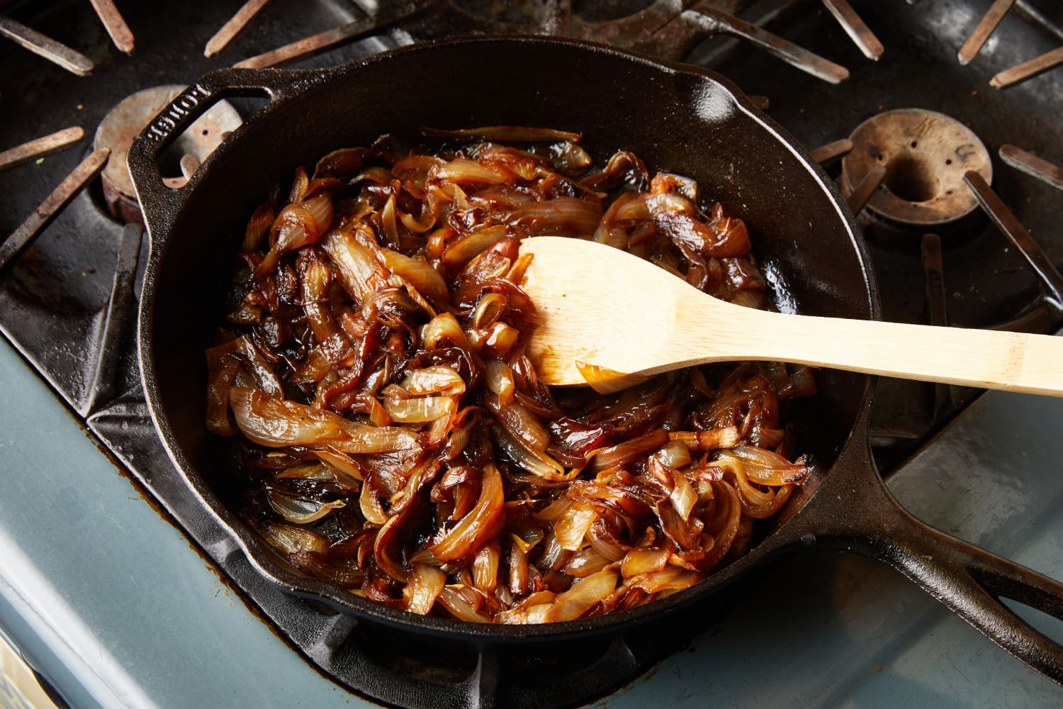 I Clean My Cast Iron Skillet by Caramelizing Onions The Kitchn