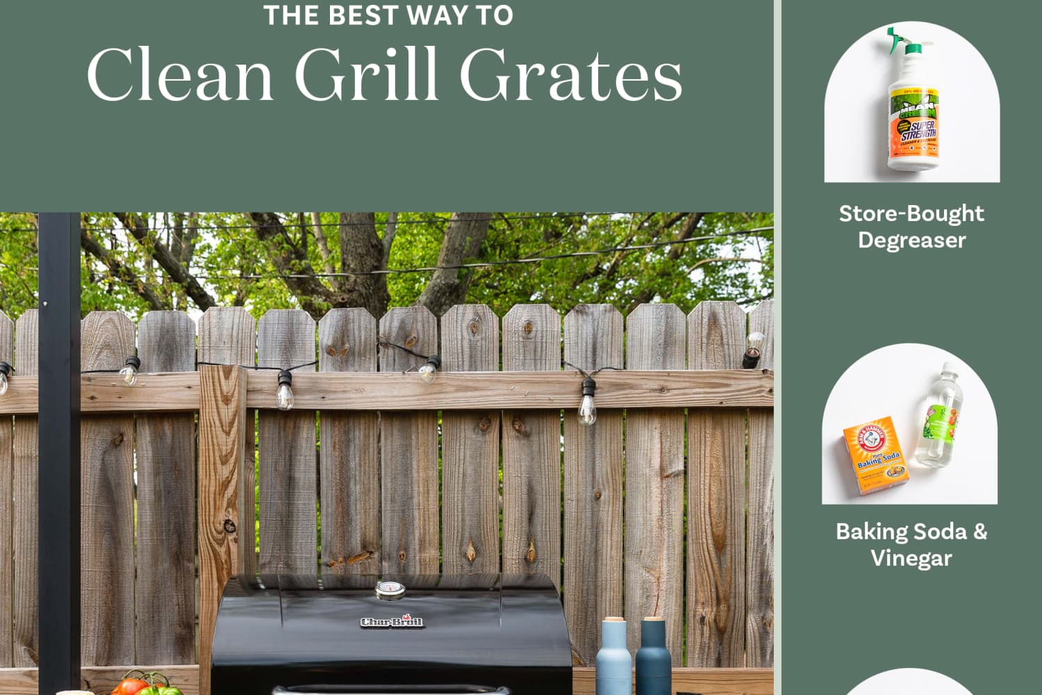 Cleaning grill grates with vinegar and baking soda online