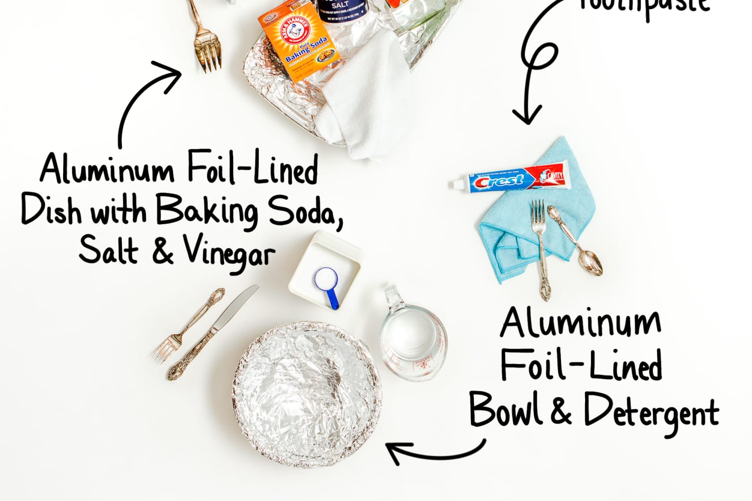 How to clean silverware with baking soda sales