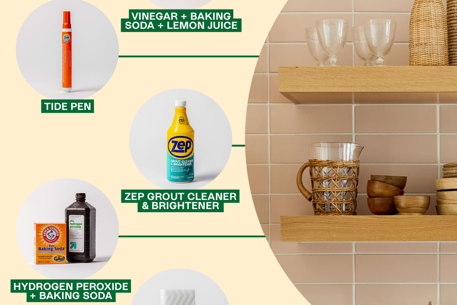 Kitchen shop tile cleaner