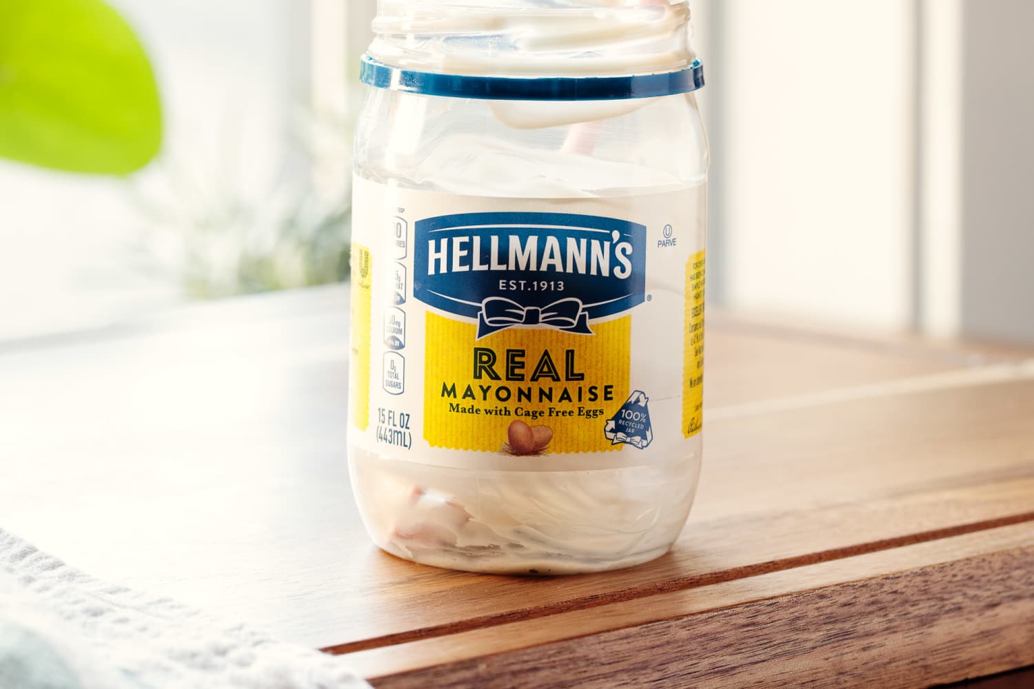 use-mayonnaise-to-clean-scuff-marks-and-water-spots-from-hardwood