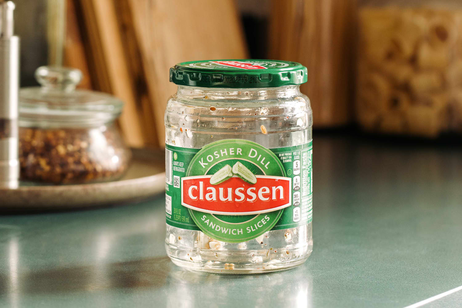 Use a Pickle Jar to Organize Your Office Supplies in the Kitchen The