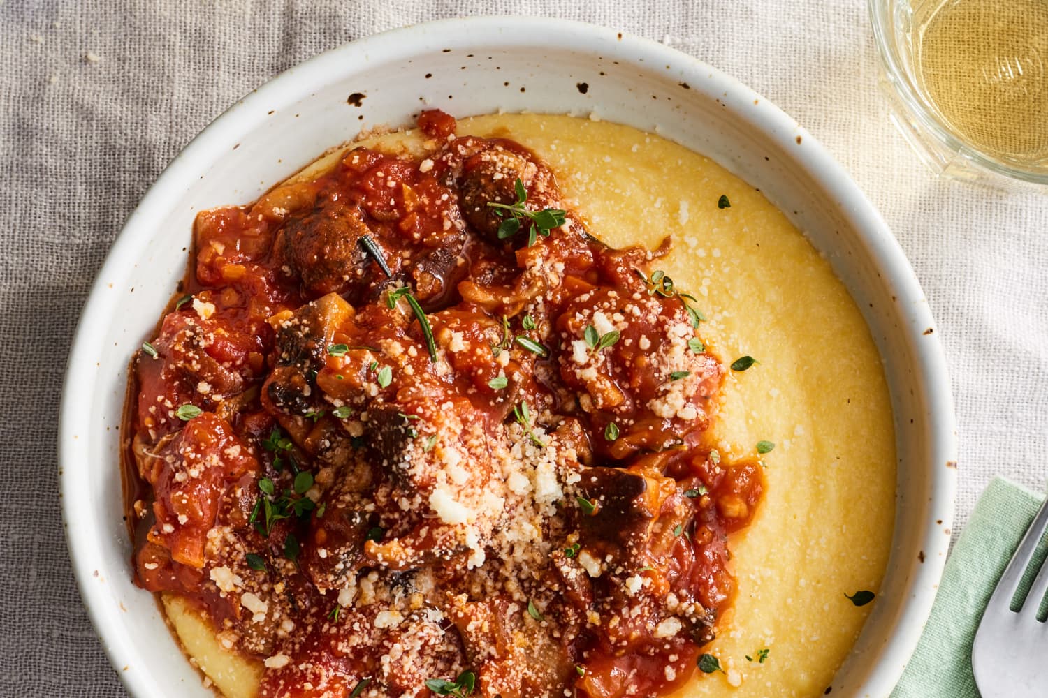 Creamy Polenta with Mushroom Ragu The Kitchn