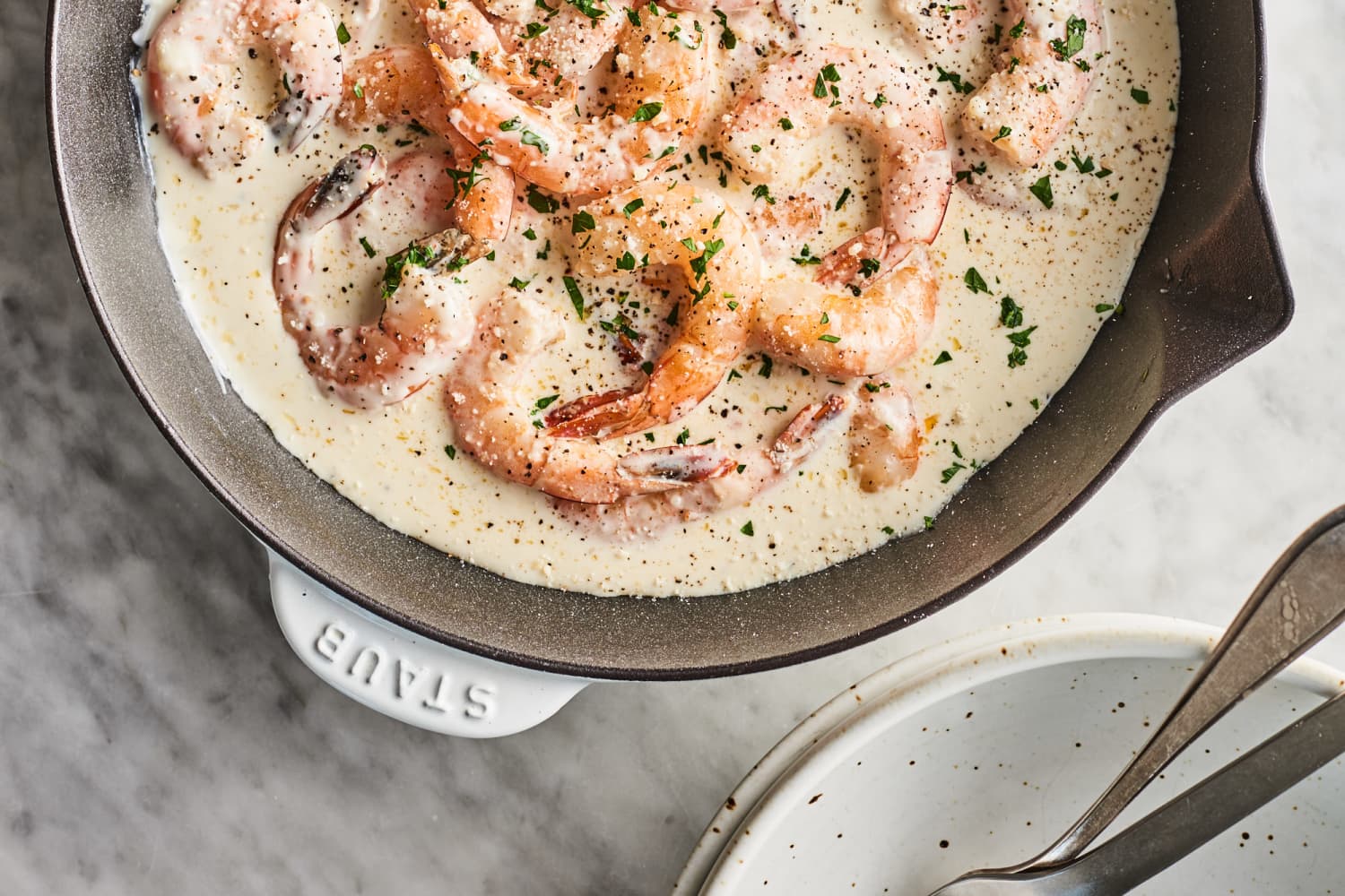 5Ingredient Creamy Garlic Shrimp Recipe The Kitchn