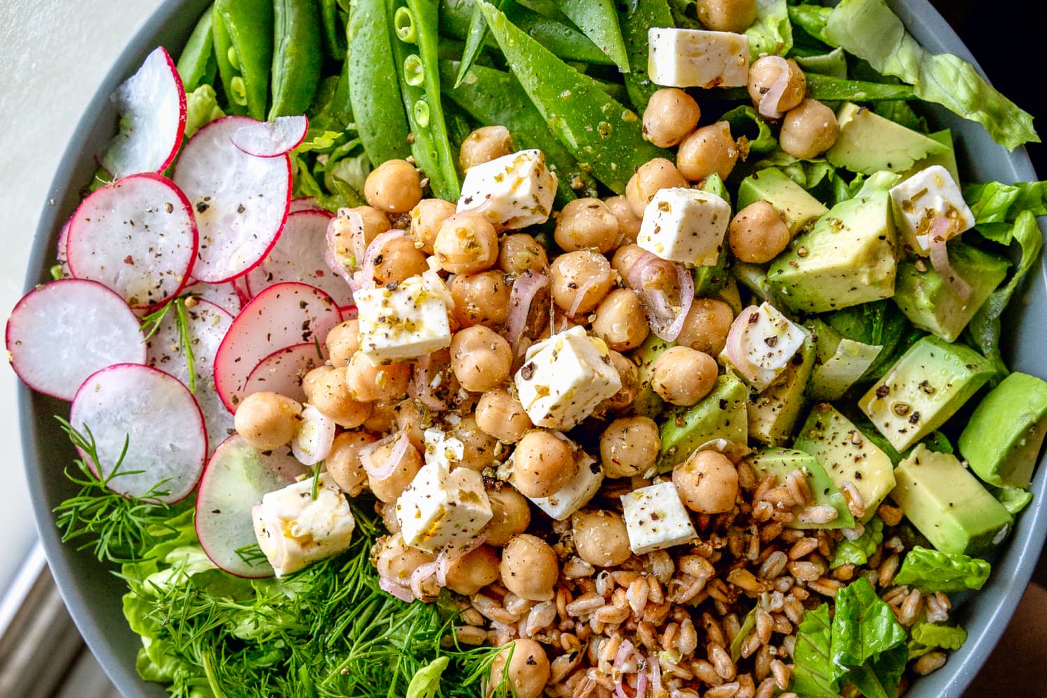 Marinated Chickpea and Feta Salad with Spring Veggies | The Kitchn