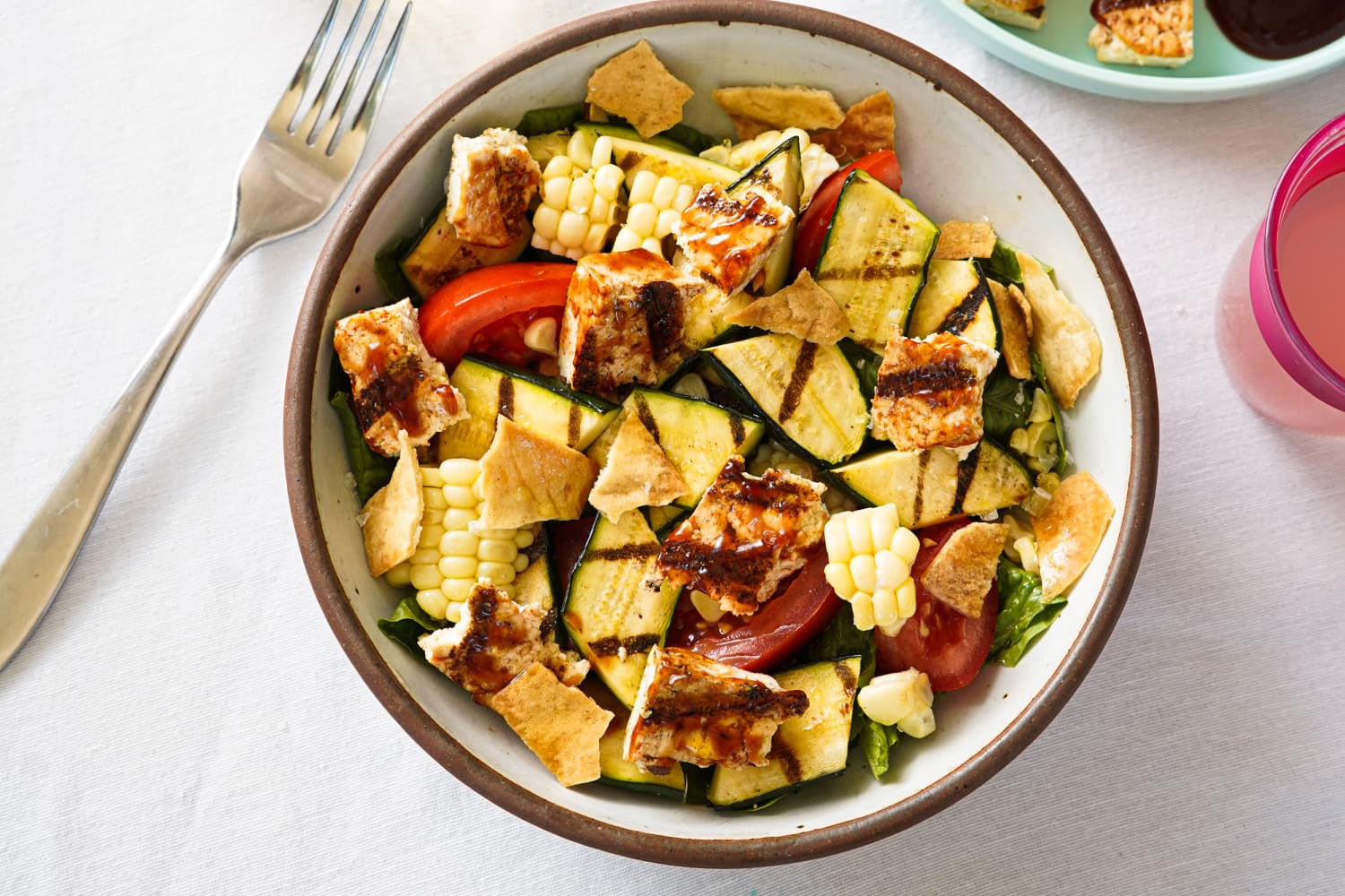 BBQ Tofu Salad with Grilled Vegetables | The Kitchn