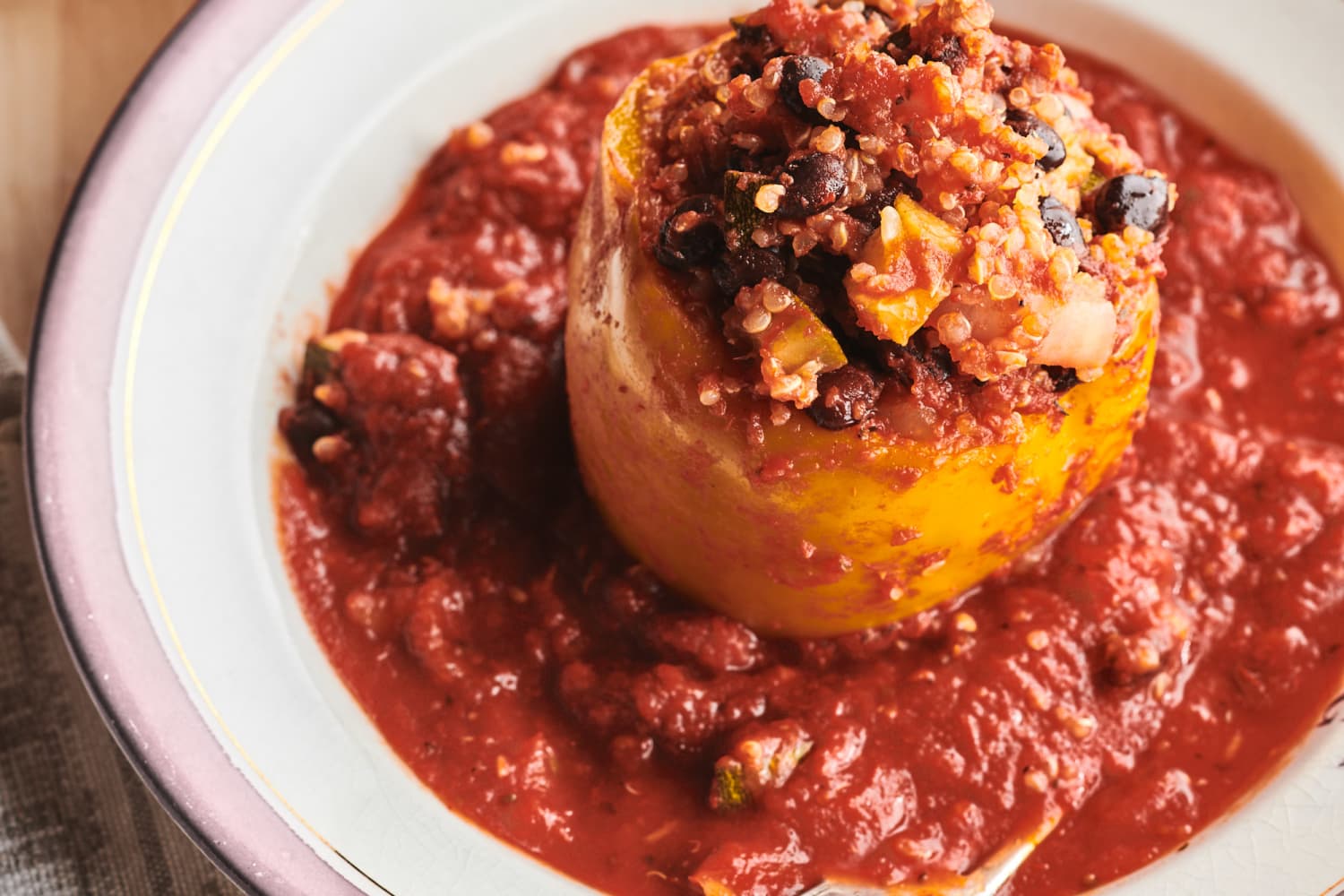 Slow Cooker Stuffed Peppers in Marinara Sauce The Kitchn