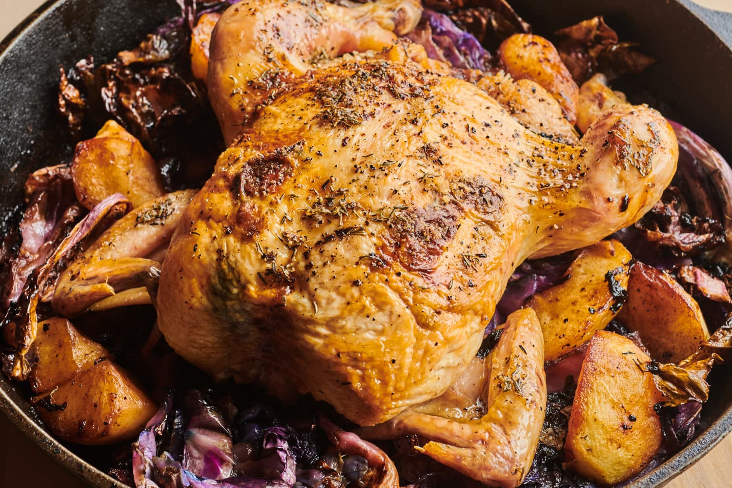 SkilletRoasted Chicken with Apples and Cabbage The Kitchn