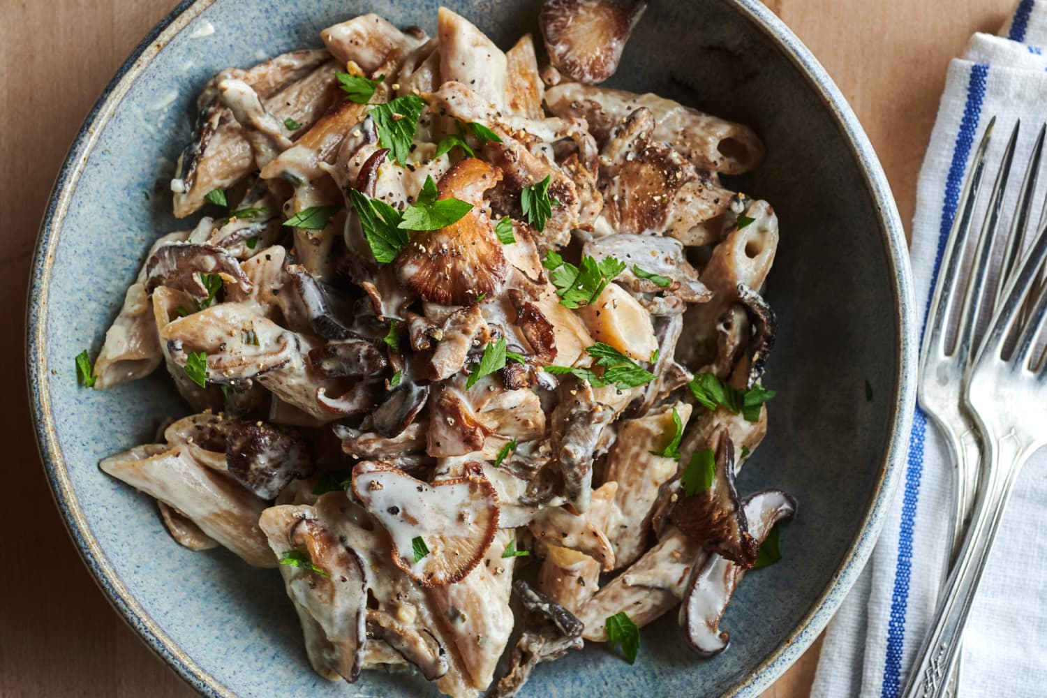 Creamy Wild Mushroom Instant Pot Pasta