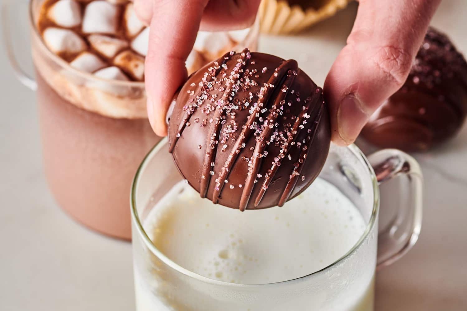 Easy Homemade Hot Chocolate Bombs Recipe The Kitchn