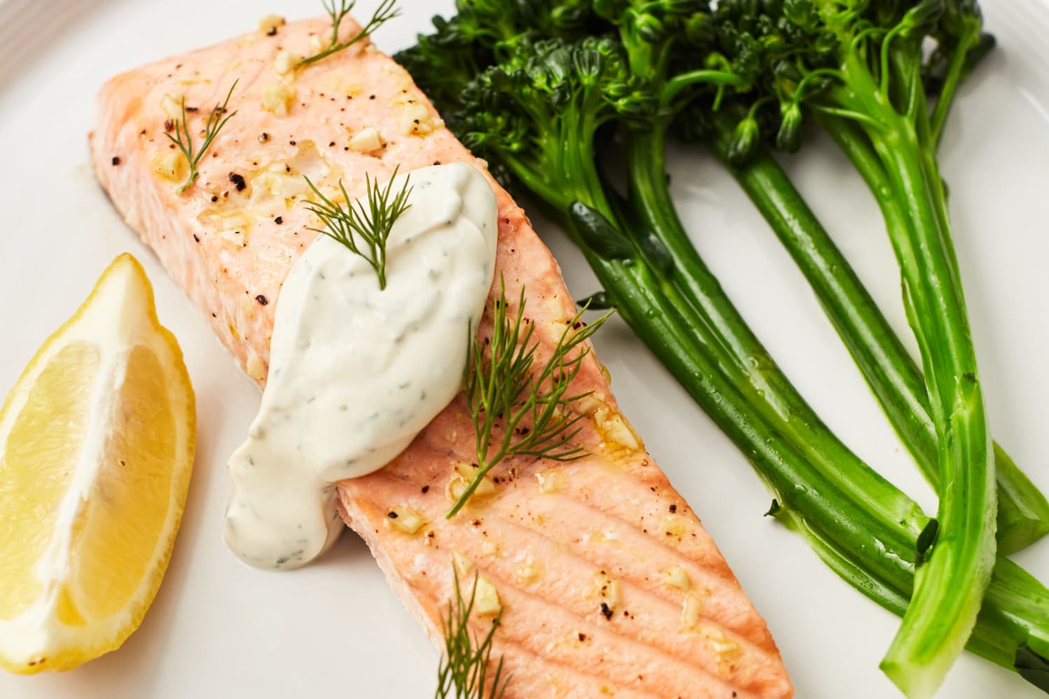 Baked Salmon with Creamy Dill Sauce | The Kitchn