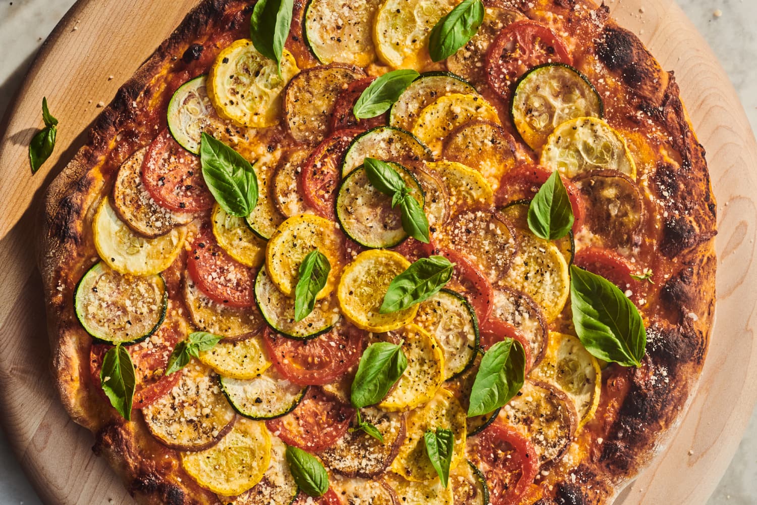 Ratatouille Pizza Recipe (with Squash, Eggplant, and Tomtato) The Kitchn