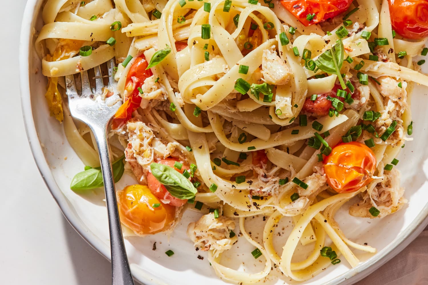 Crab Pasta with Brown Butter and Cherry Tomatoes Recipe | The Kitchn