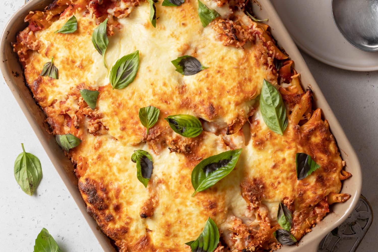 Mostaccioli Recipe (Cheesy Baked Pasta with Sausage) | The Kitchn