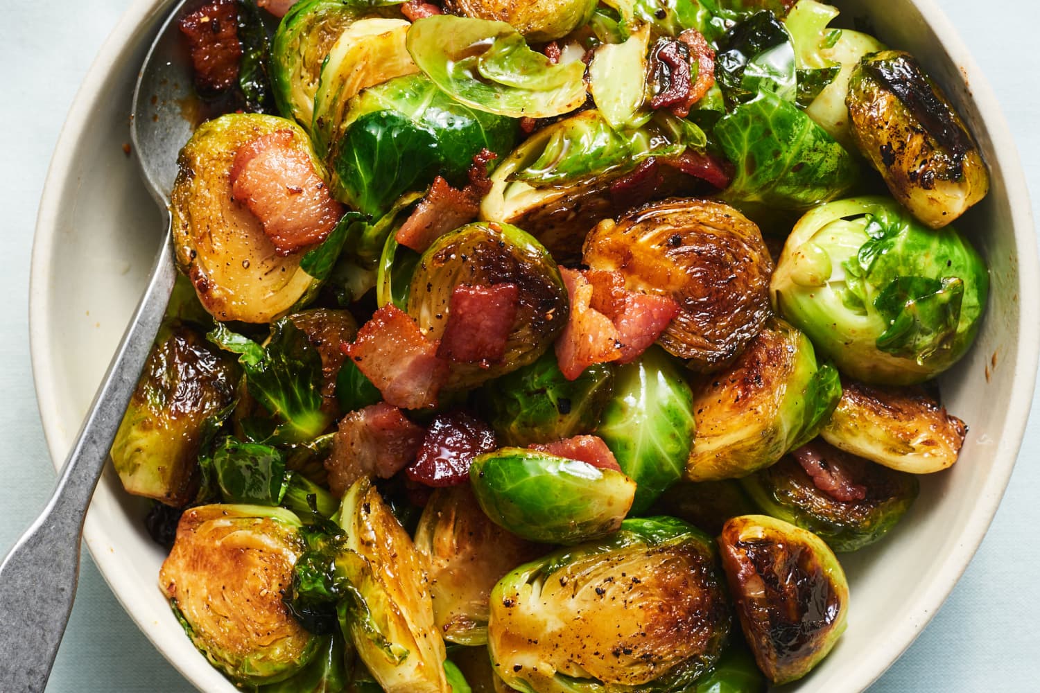 Brown Sugar and Bacon Brussels Sprouts Will Make You a Brussels Believer