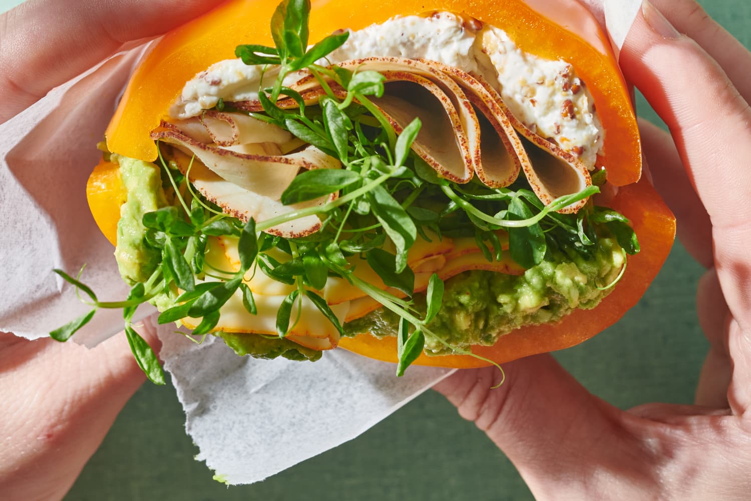 Bell Pepper Sandwich Recipe (LowCarb) The Kitchn