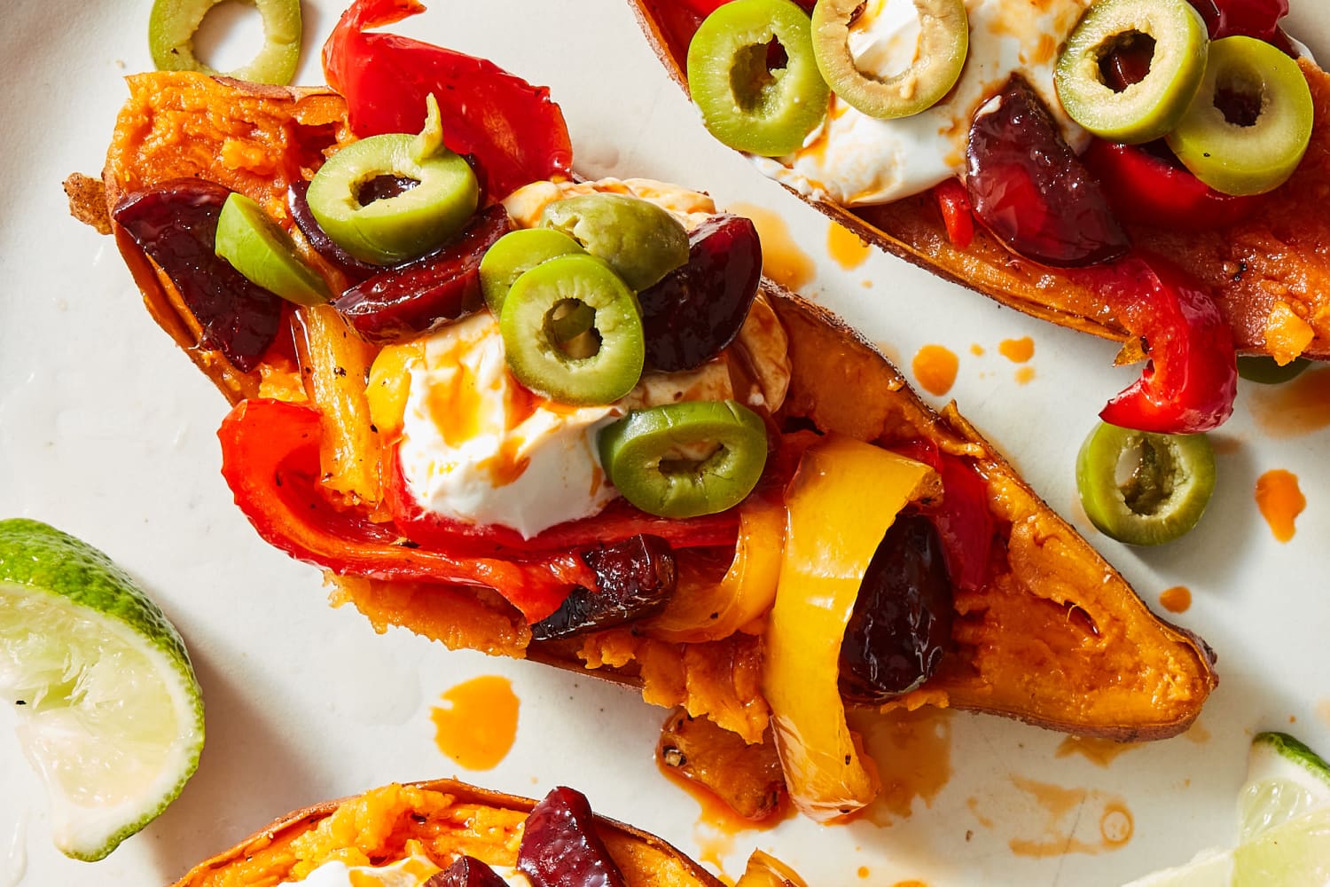 Stuffed Sweet Potatoes with Cider-Glazed Chorizo Are Loaded with Flavor