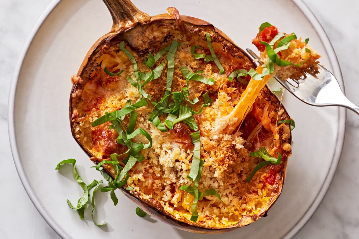 Air Fryer Spaghetti Squash Parmesan Recipe The Kitchn