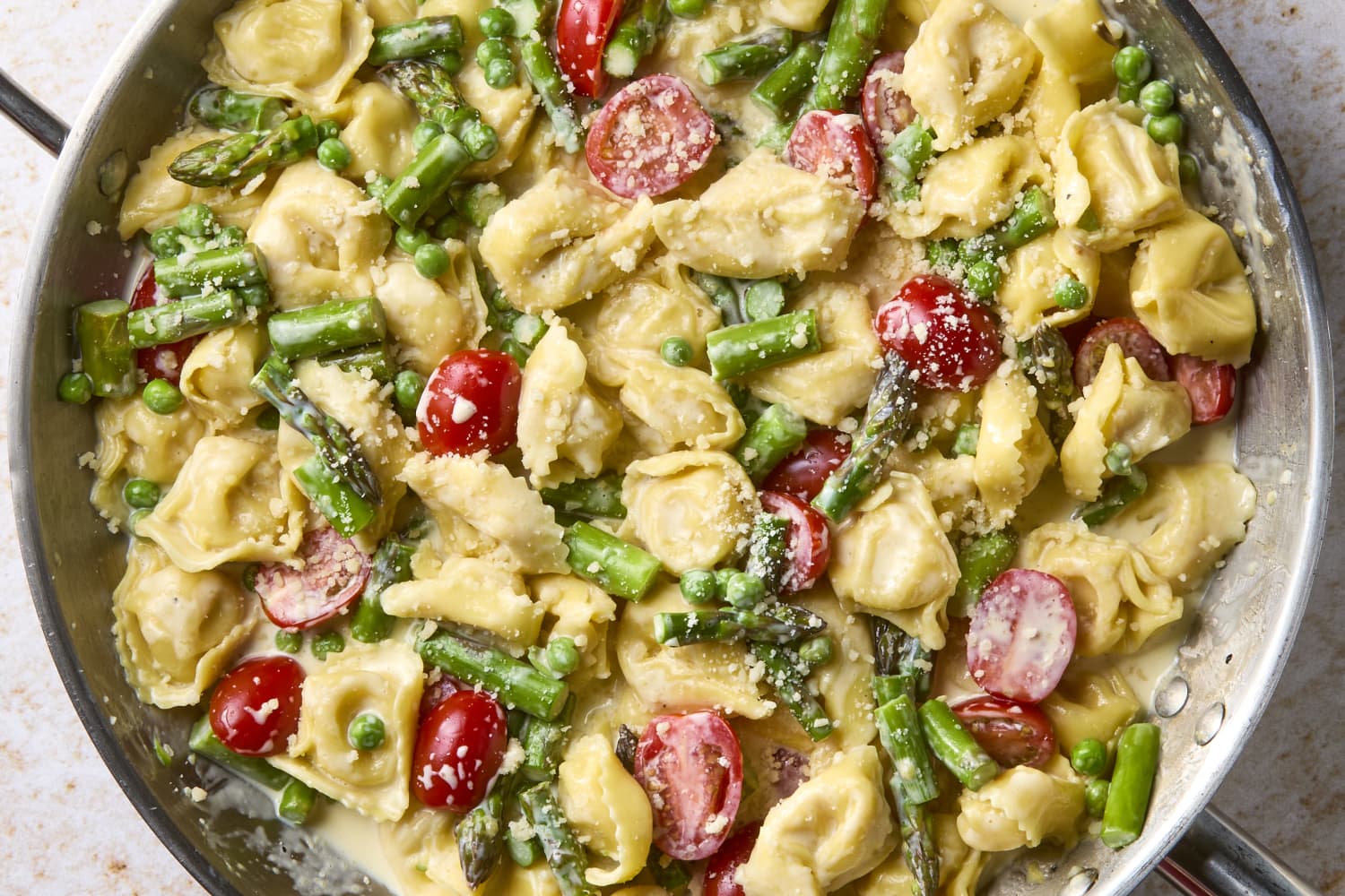 OnePan Creamy Tortellini Primavera Recipe (Ready in 20!) The Kitchn