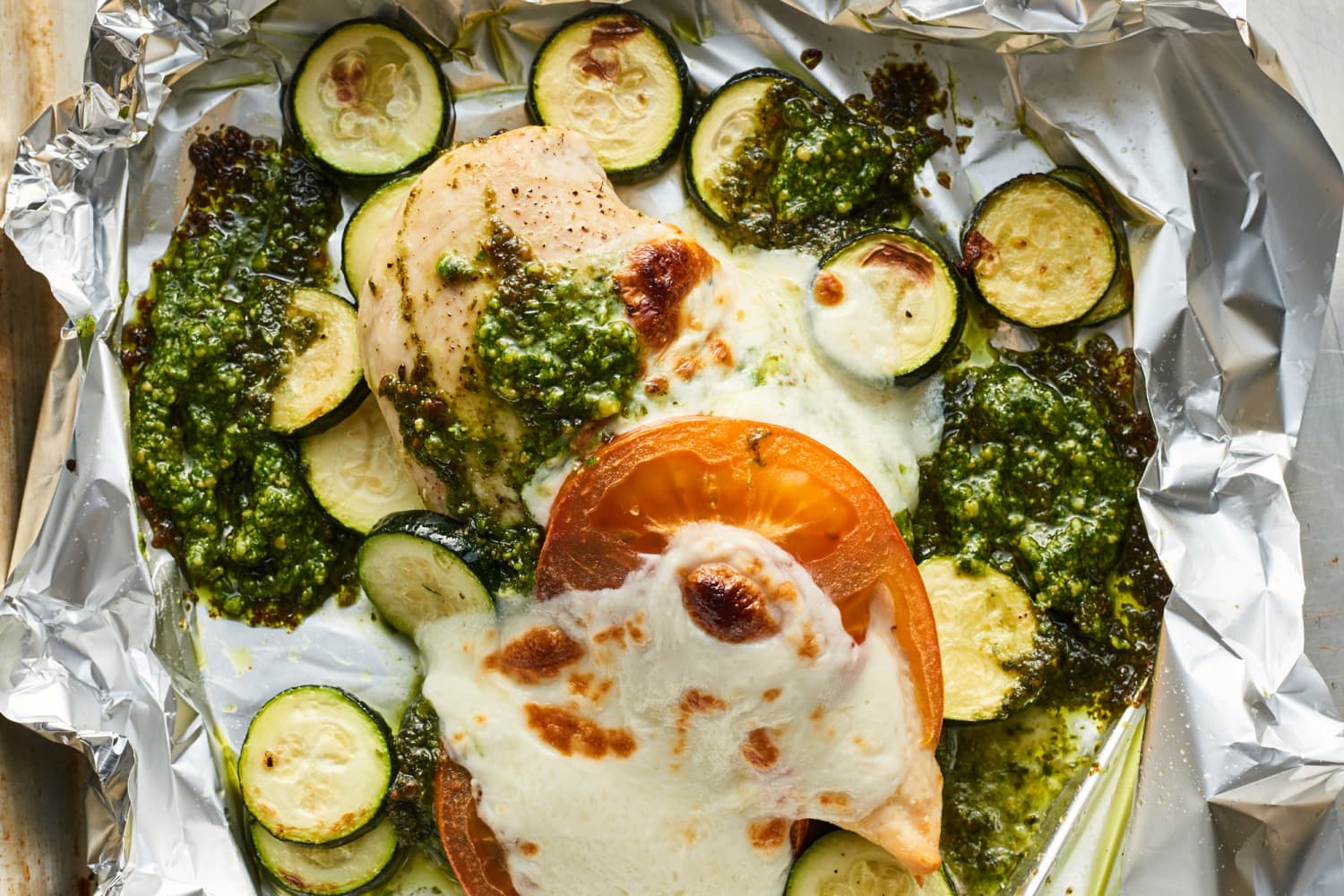 Caprese Chicken and Zucchini Packets | The Kitchn