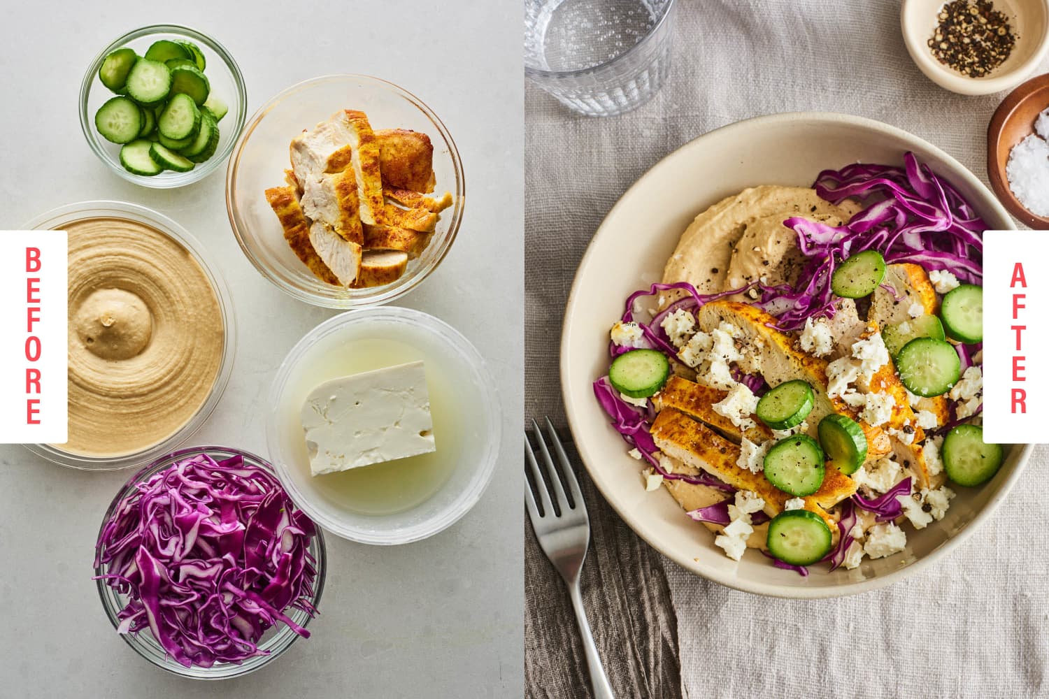 Easy 5Ingredient Hummus Bowls The Kitchn