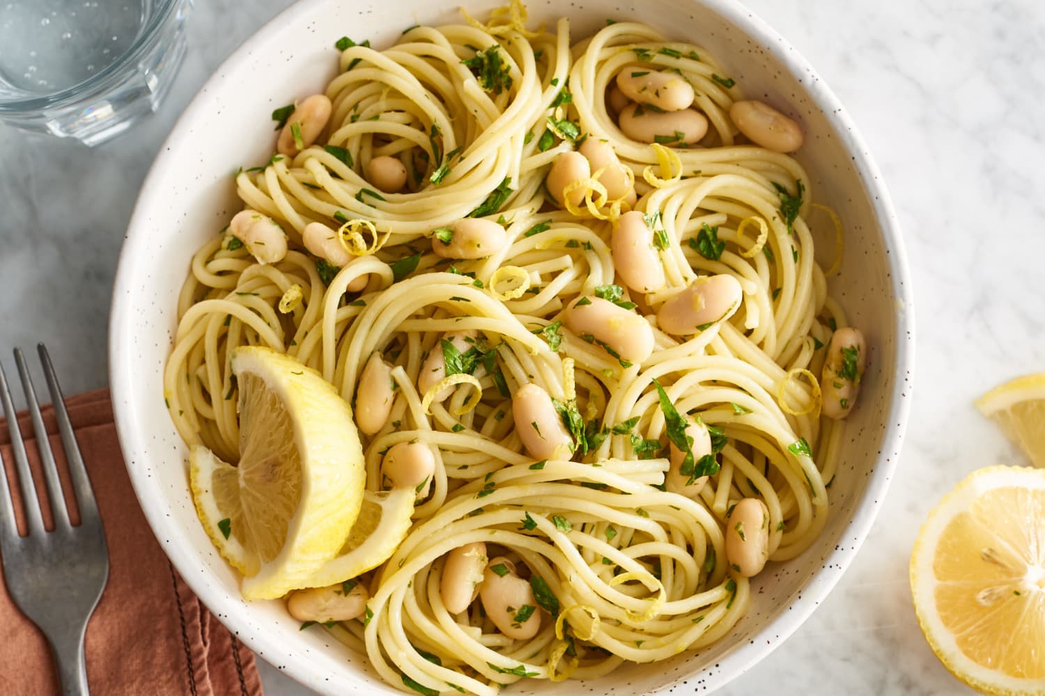 Cold Noodles with Salsa Verde and White Beans The Kitchn