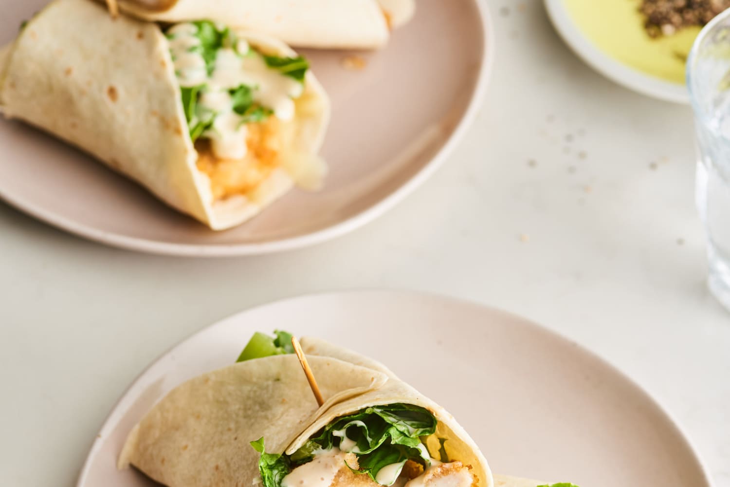 Fried Chicken Caesar Salad Wraps Recipe The Kitchn