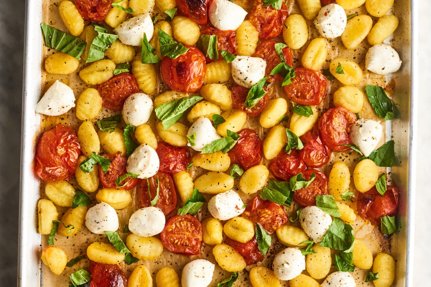Caprese Sheet Pan Gnocchi The Kitchn