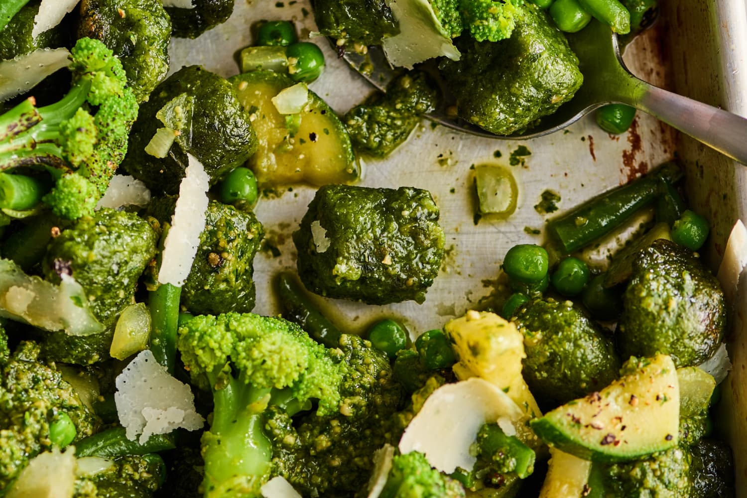 Sheet Pan Kale Gnocchi with Pesto and Veggies The Kitchn