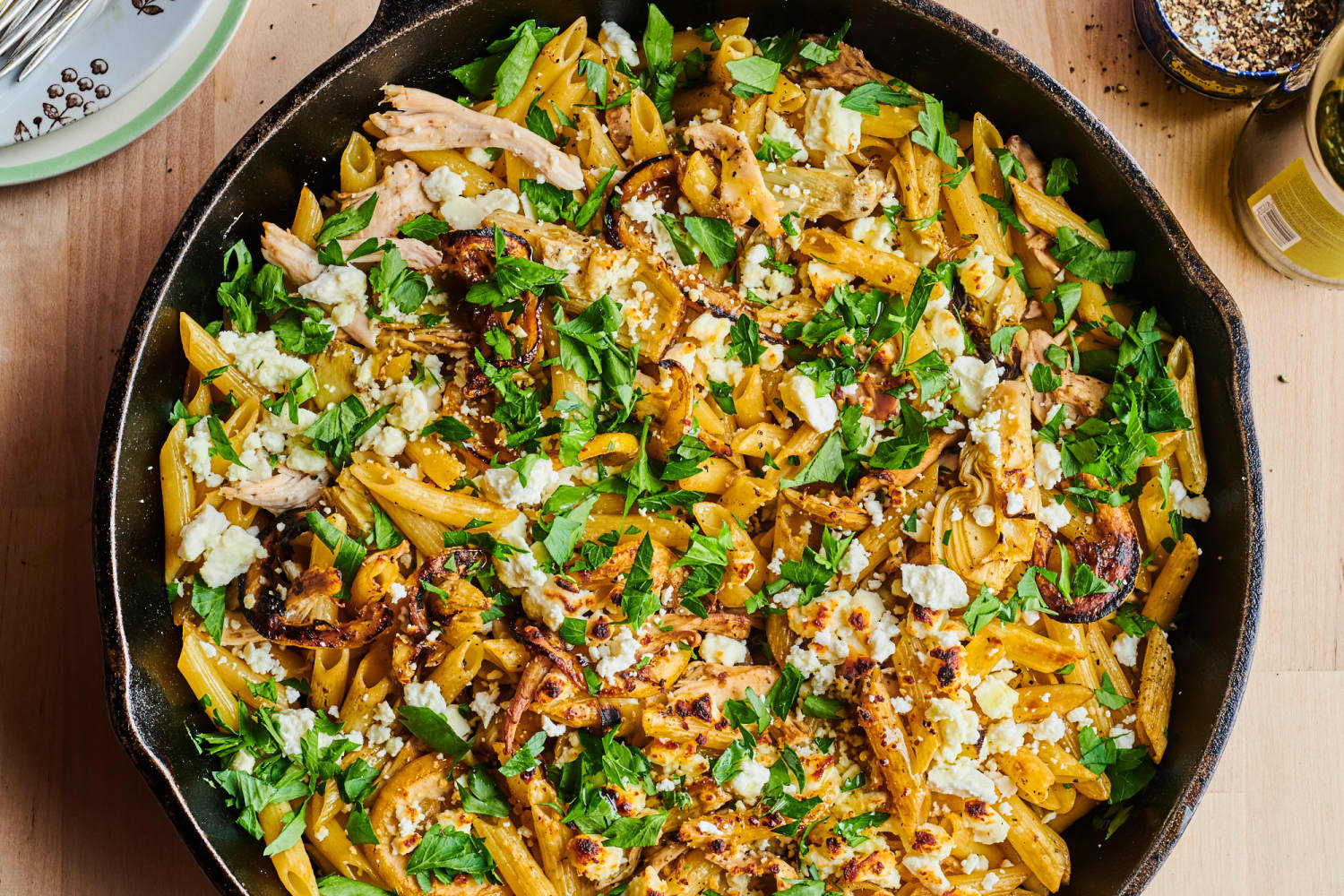 Baked Skillet Pasta with Chicken, Artichokes, and Lemon The Kitchn