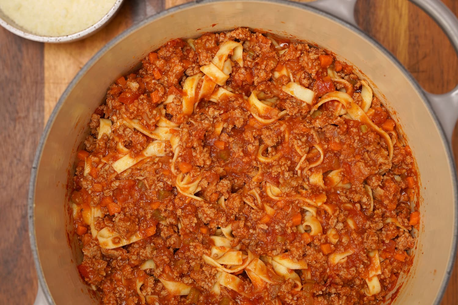 Big Batch Turkey Bolognese with Linguine The Kitchn