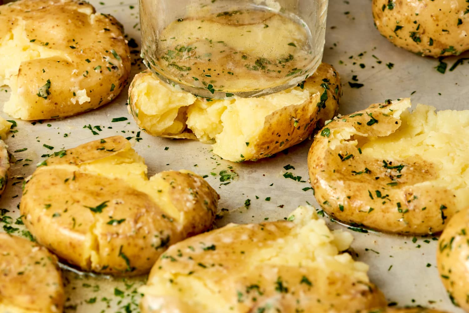 Caesar Salad Smashed Potatoes are Guaranteed to Be Your New Obsession