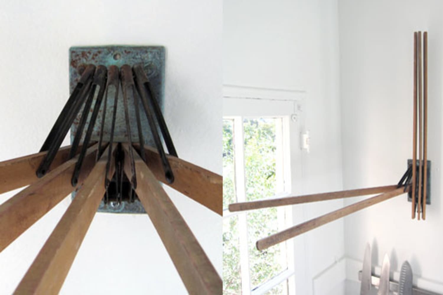 Vintage laundry on sale drying rack