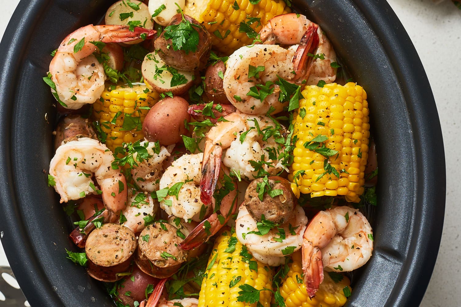 Slow top cooker shrimp