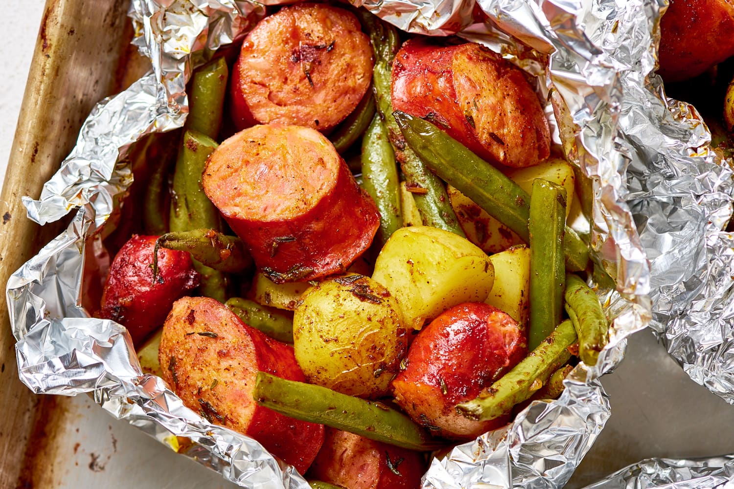 Sausage online foil packets