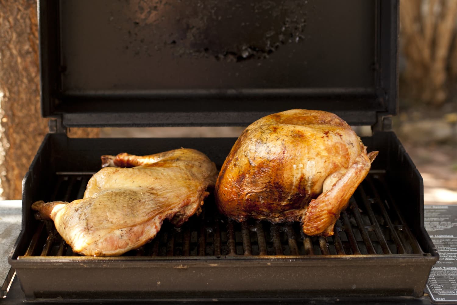 Cooking a turkey on the cheap grill