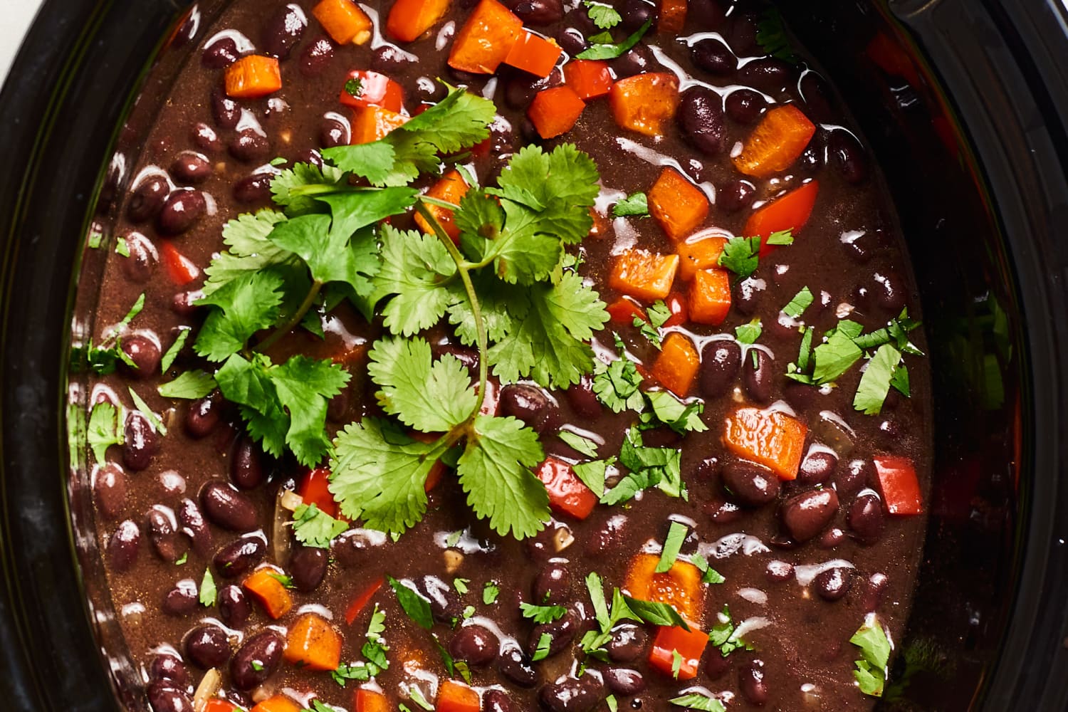 Slow cooker black sales bean soup