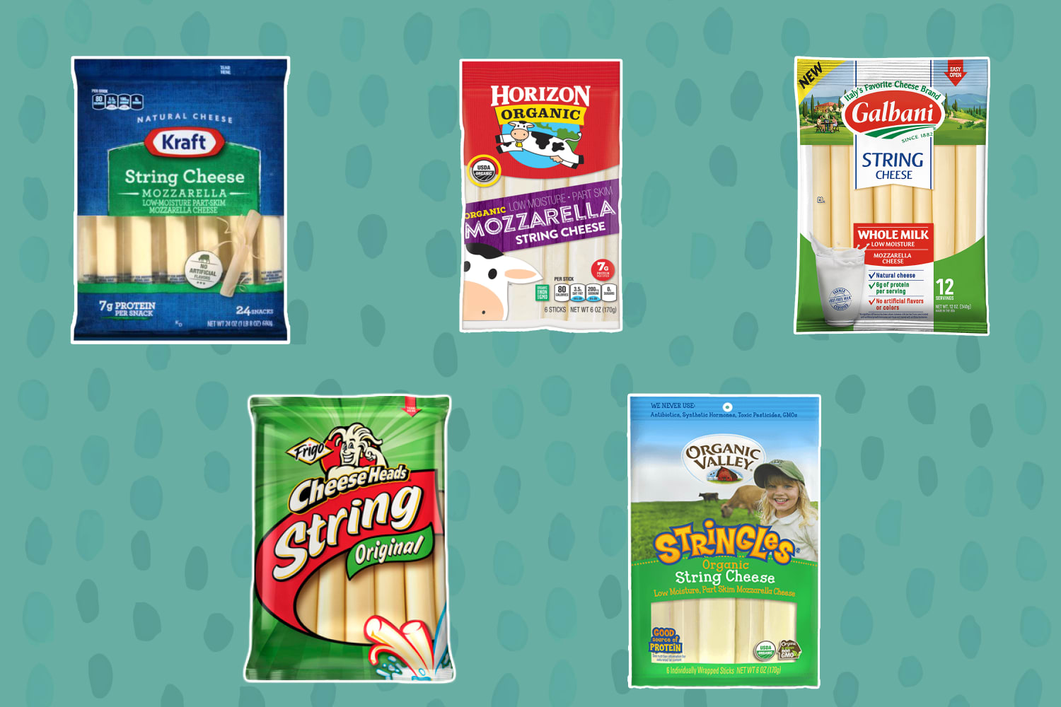 Mozzarella top string cheese