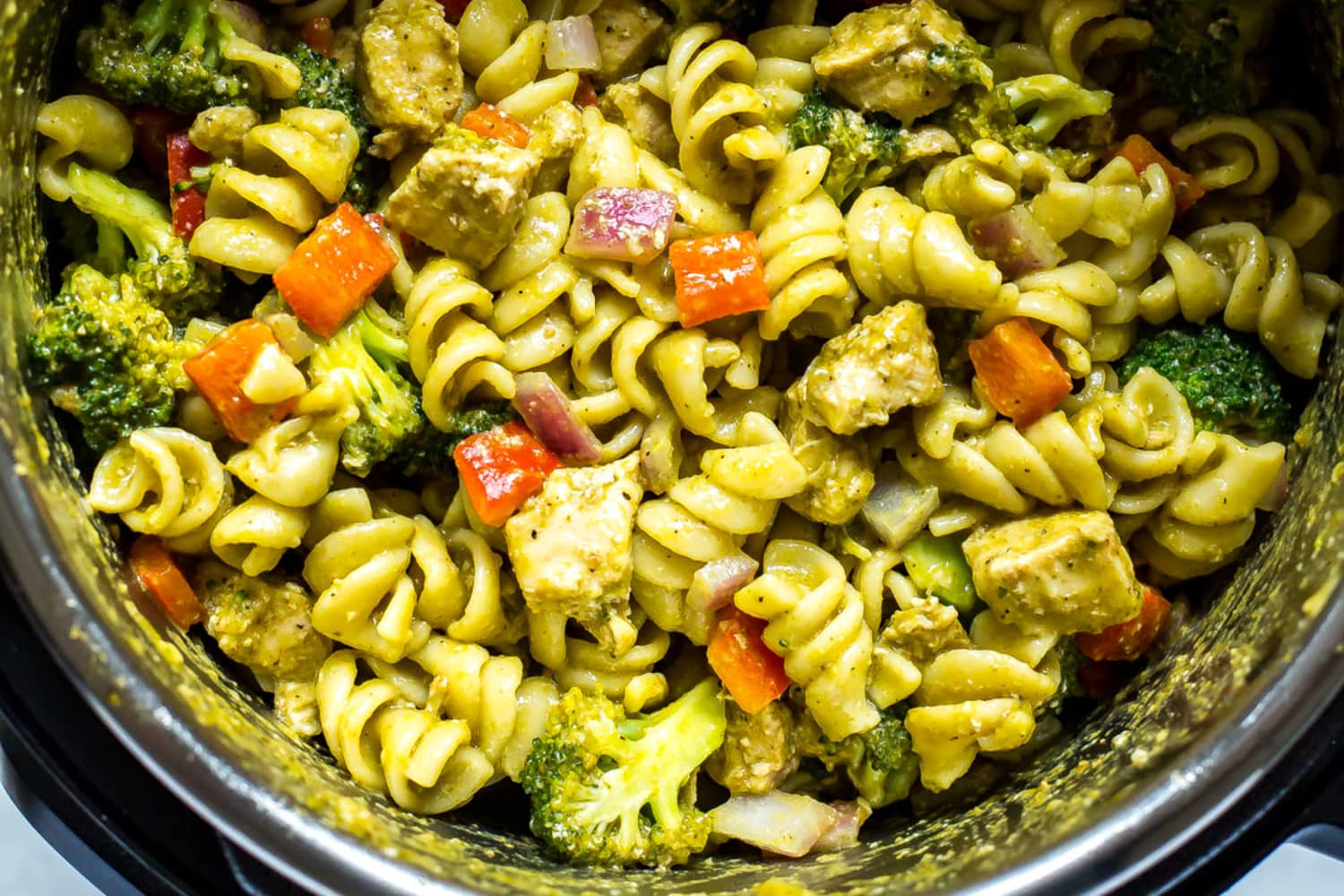 Instant Pot Chicken Pesto Pasta Eating Instantly The Kitchn