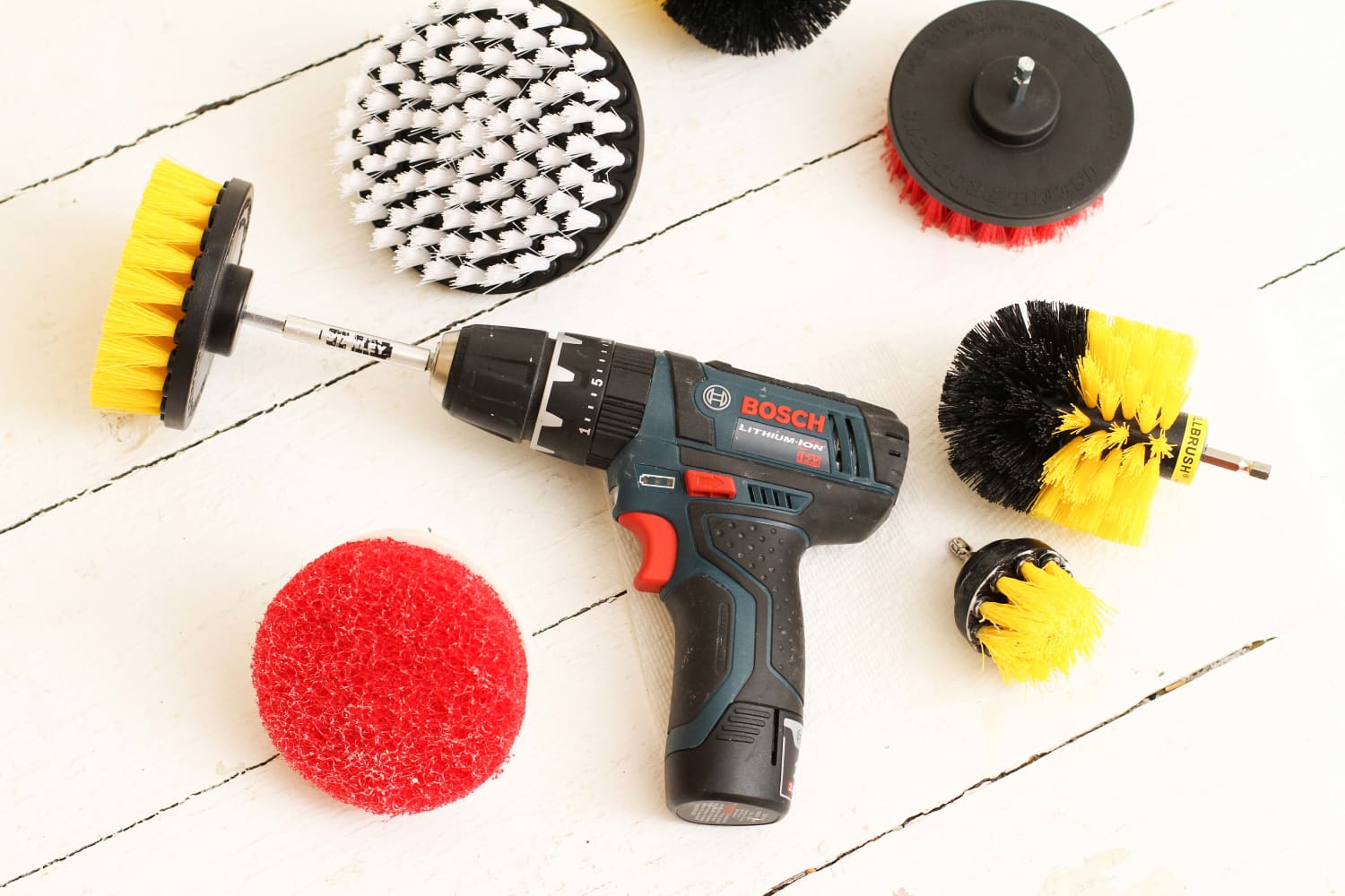 Drill online scrub brush