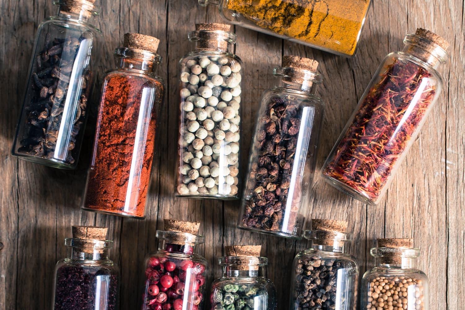 Spices in bottles discount