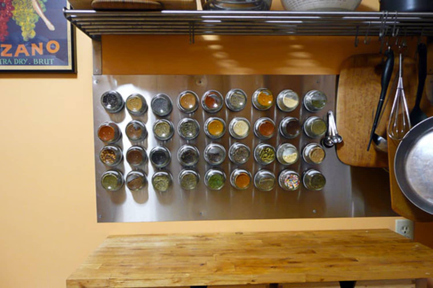 Wall mounted spice rack ideas discount