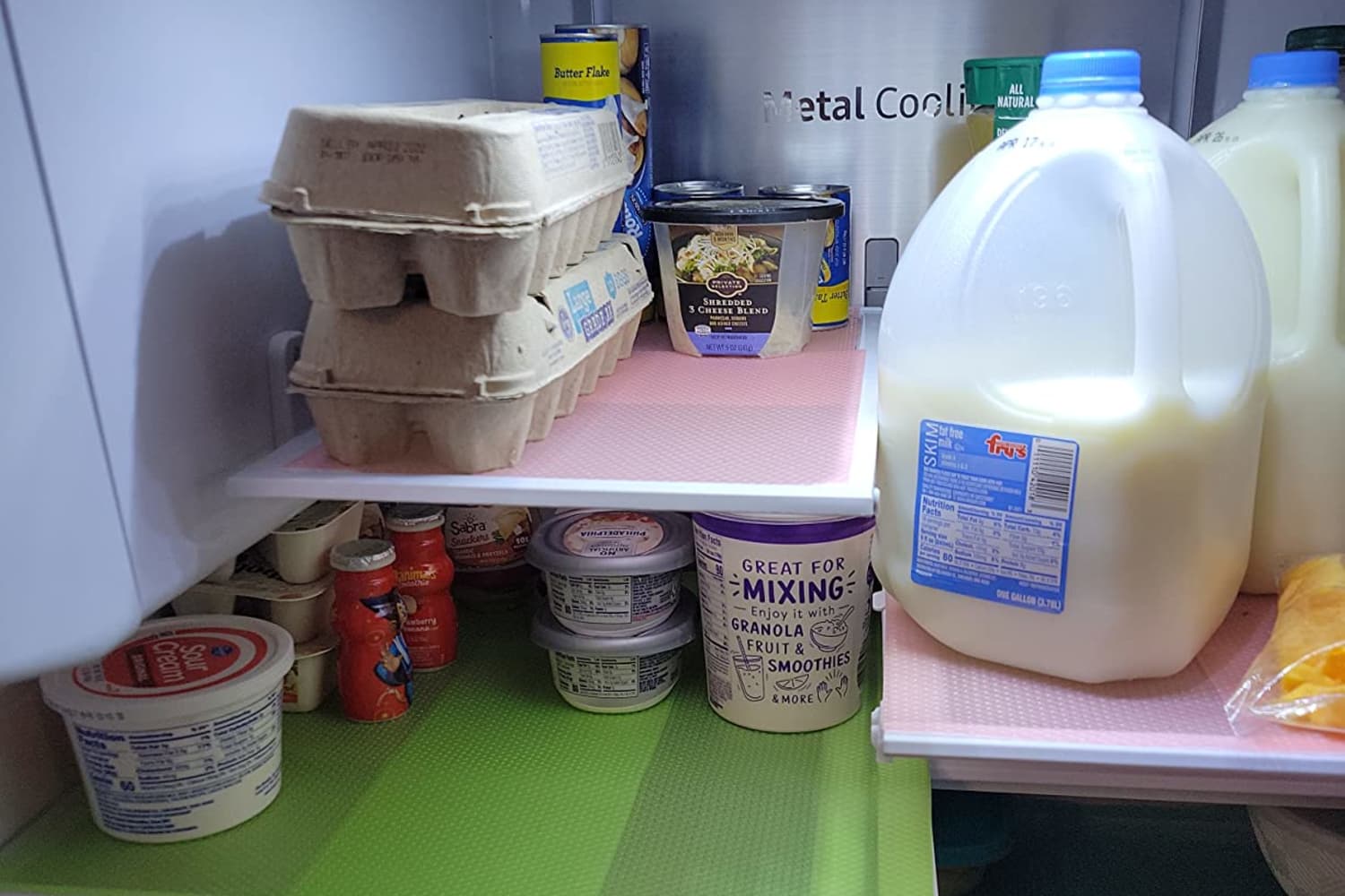 The  Amazon Find That Saves Me from Having to Scrub My Refrigerator Shelves