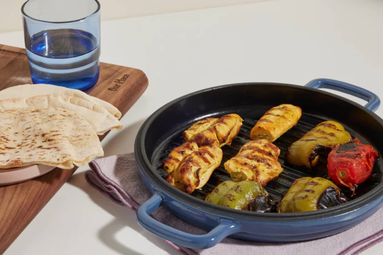 Our Place Just Dropped a Cast Iron Grill Pan That's Perfect for Indoor